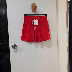 Stylish Red Women's Shorts